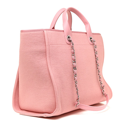 Chanel Mixed Fibers Medium Deauville Tote Pink 3 of 10