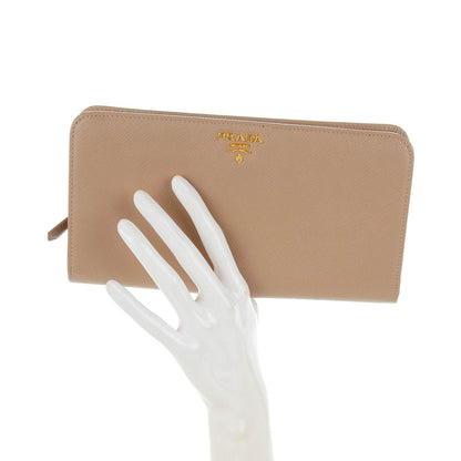 Prada Saffiano Metal Double Snap Travel Wallet Cammeo 2 of 7