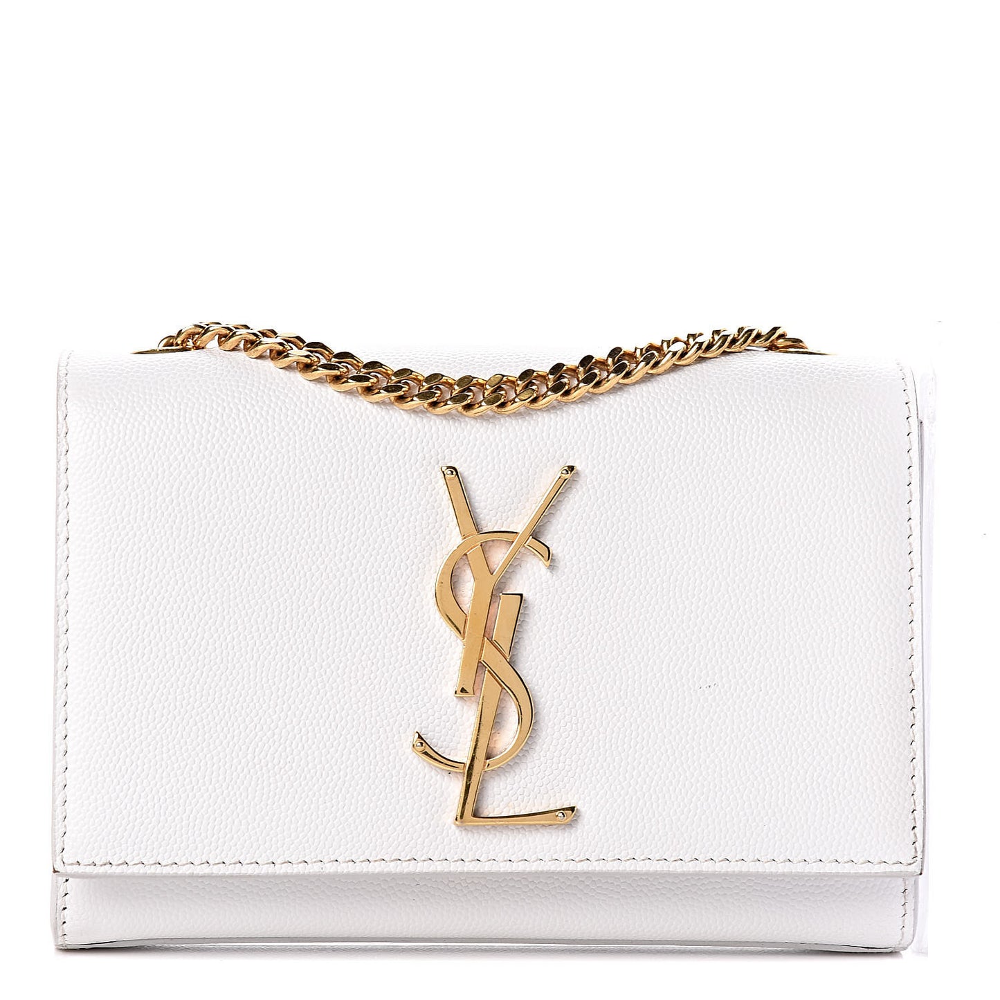 Grain De Poudre Small Monogram Kate Satchel Optical White