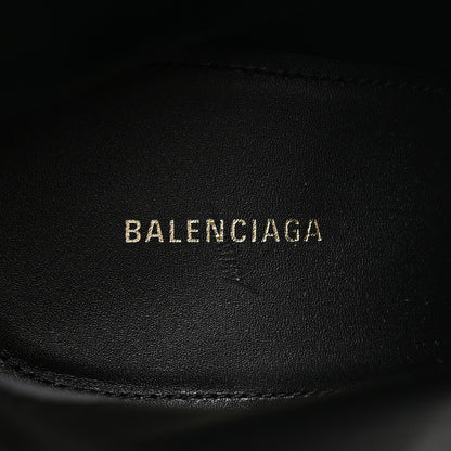 Balenciaga Wool Plaid Ankle Boots 40 Black White 7 of 14