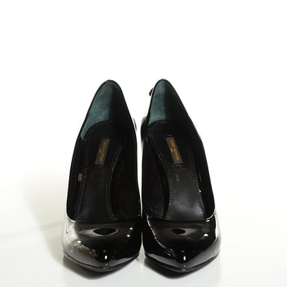 Louis Vuitton Patent Calfskin Oh Really Pumps 39 Black 2 of 8