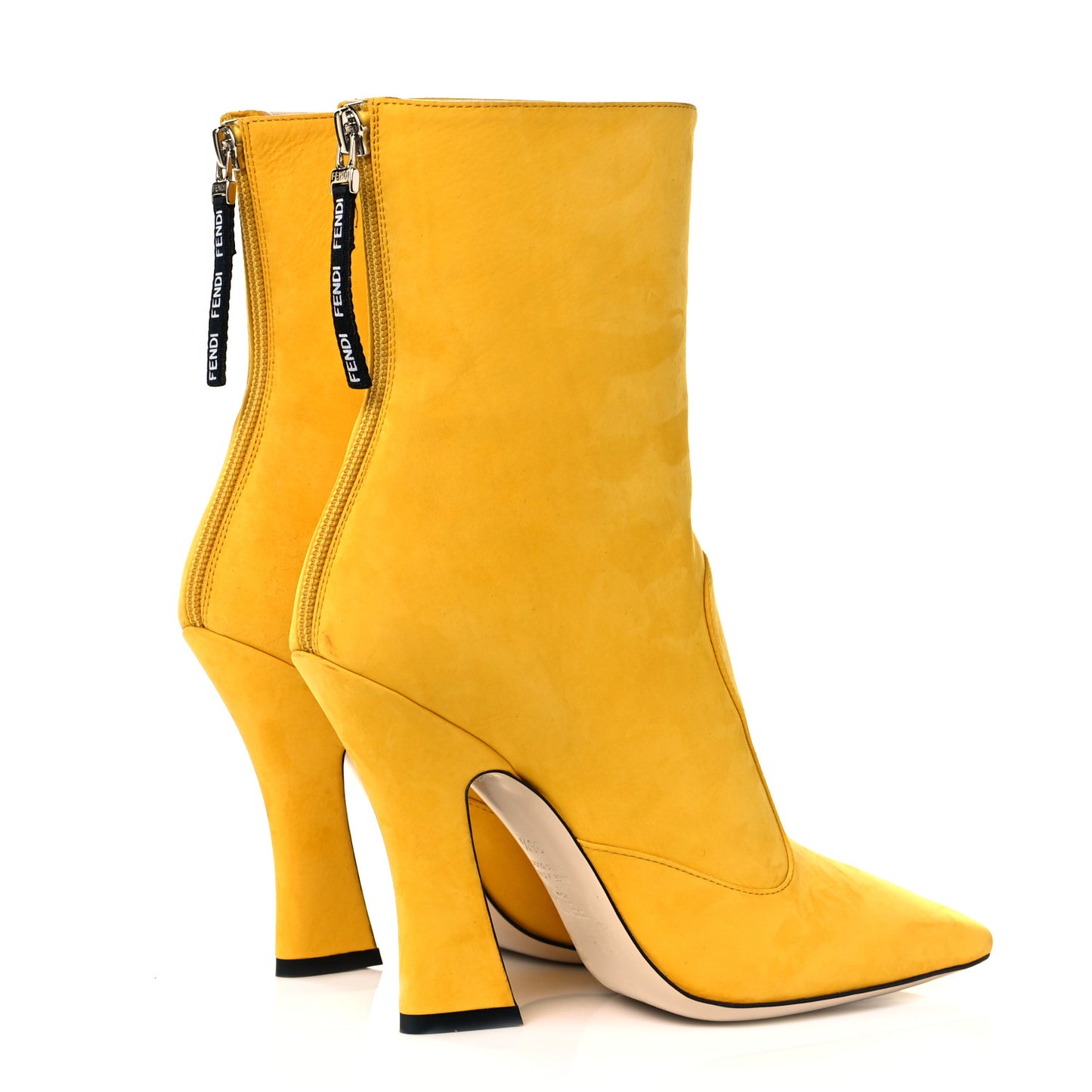 Nubuck FFreedom High Heel Ankle Boots 36.5 Yellow