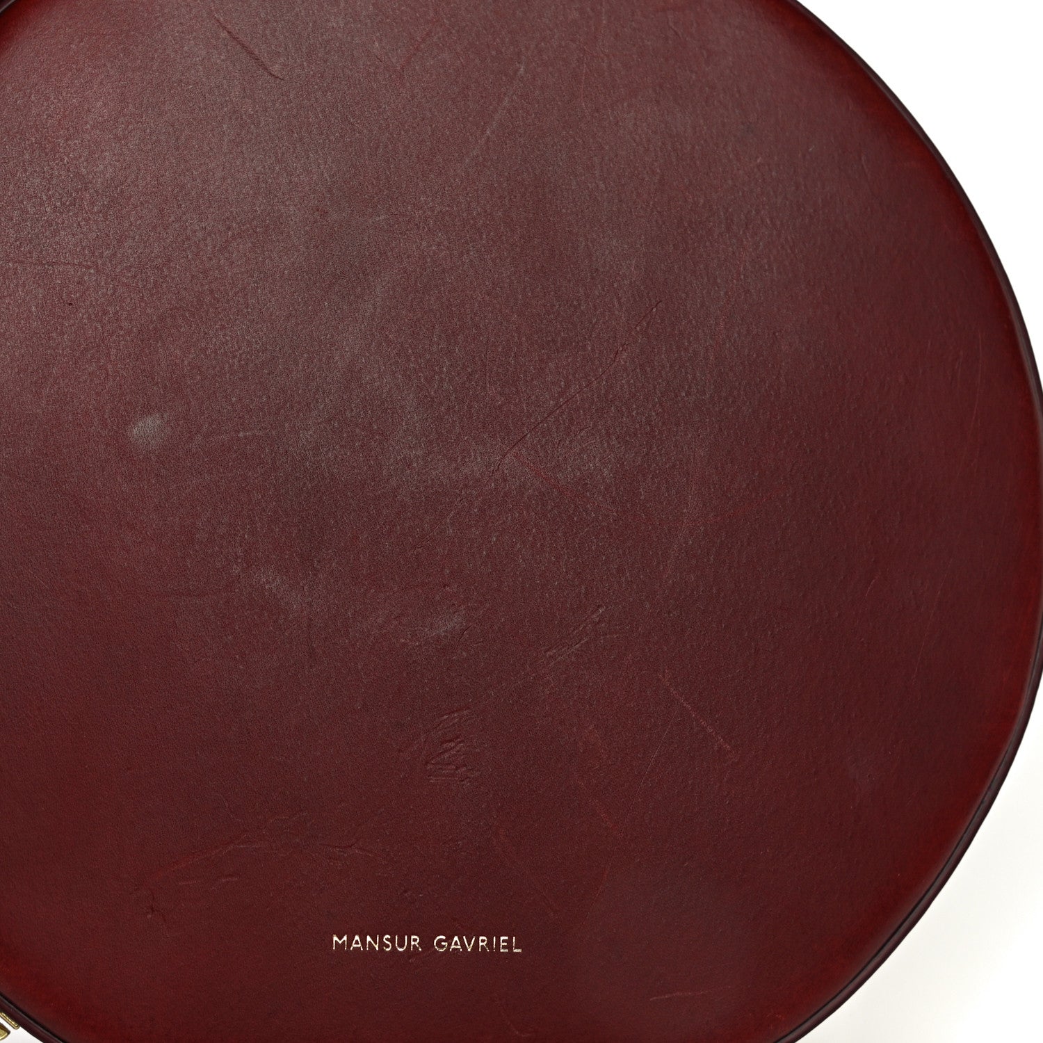 Mansur Gavriel Calfskin Circle Crossbody Bag Burgundy 10 of 21