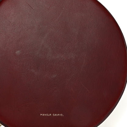 Mansur Gavriel Calfskin Circle Crossbody Bag Burgundy 10 of 21
