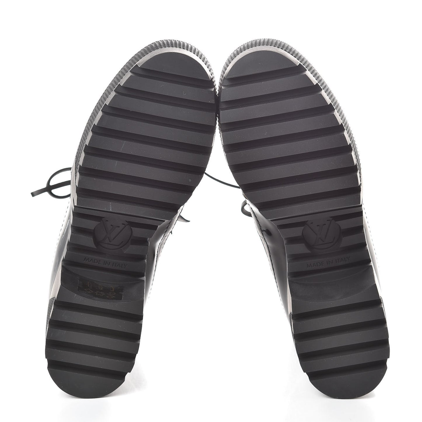Suede Calfskin Monogram Zip Up Laureate Platform Desert Boots 35 Black