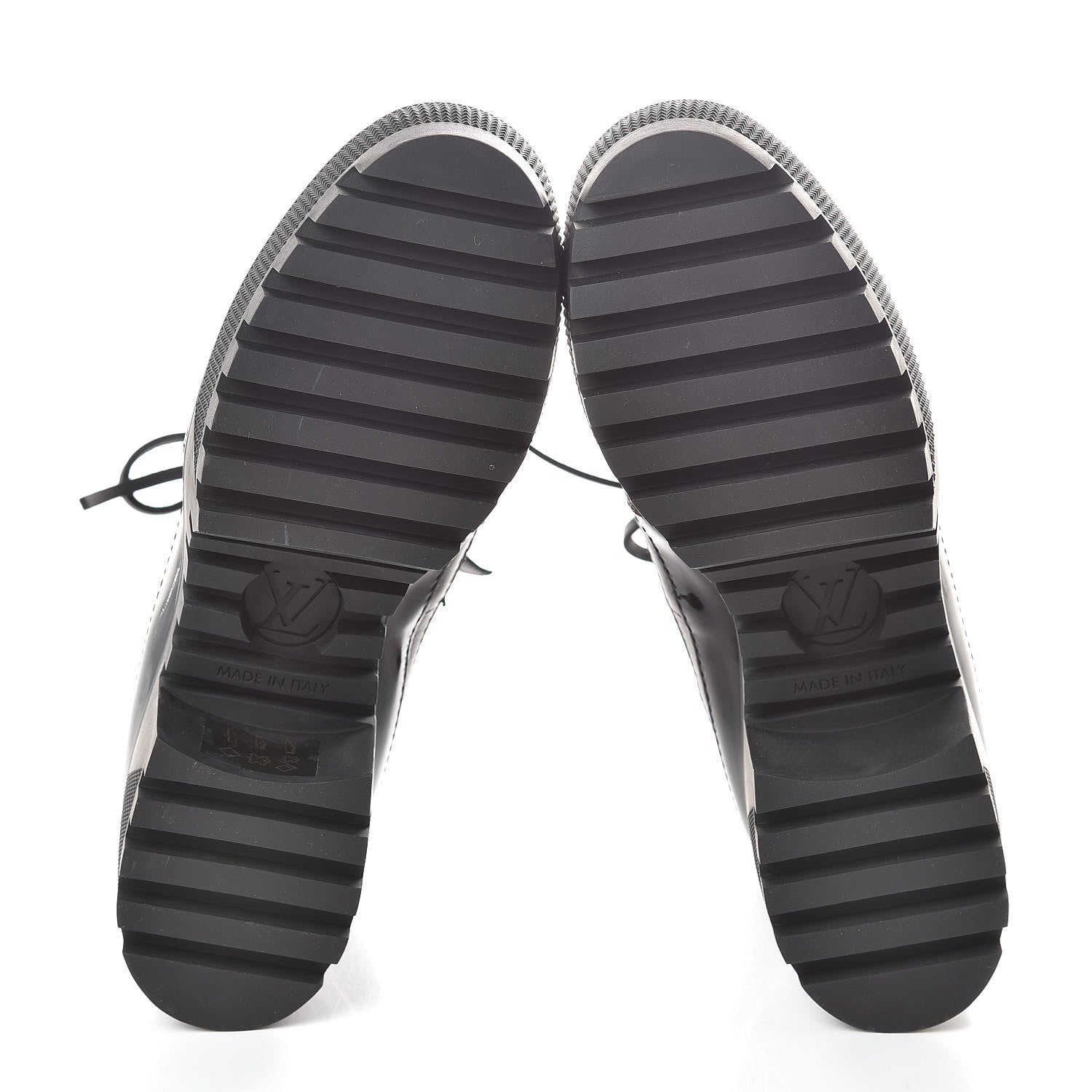 Louis Vuitton Suede Calfskin Monogram Zip Up Laureate Platform Desert Boots 35 Black 8 of 8