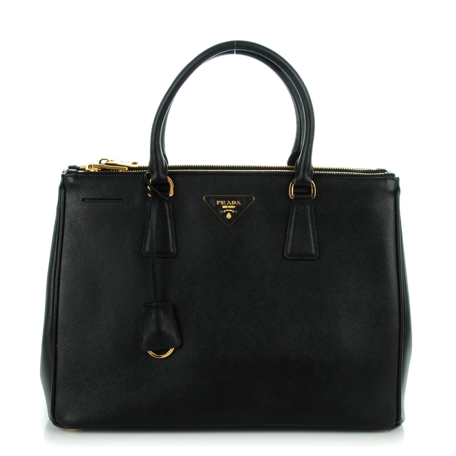 Prada Saffiano Medium Galleria Double Zip Tote Black 1 of 13