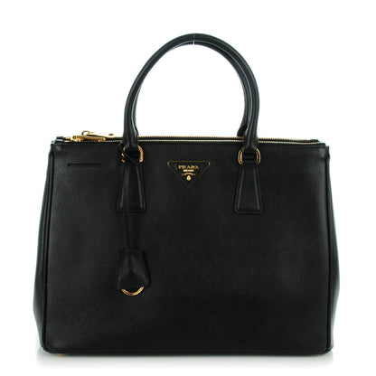Prada Saffiano Medium Galleria Double Zip Tote Black 1 of 13