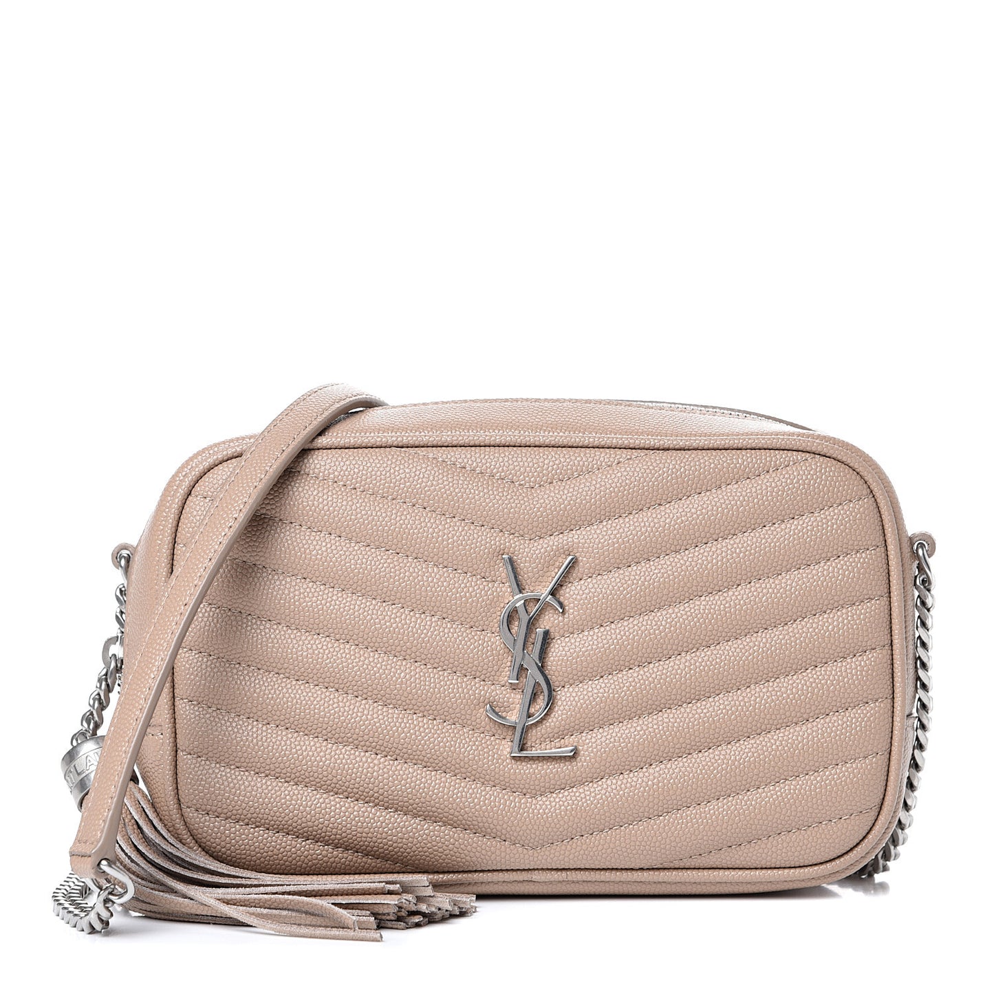 Grain De Poudre Matelasse Monogram Mini Lou Camera Bag Gold Sand
