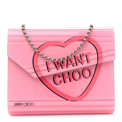 Jimmy Choo Acrylic I Want Choo Candy Clutch Pink 1 of 13