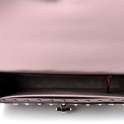 Valentino Garavani Lambskin Medium Rockstud Spike Shoulder Bag Poudre 6 of 9