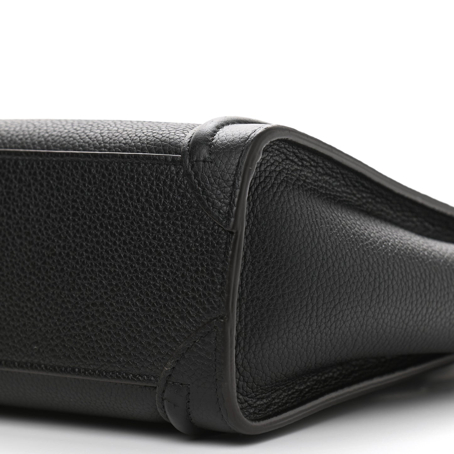 Drummed Calfskin Nano Luggage Black