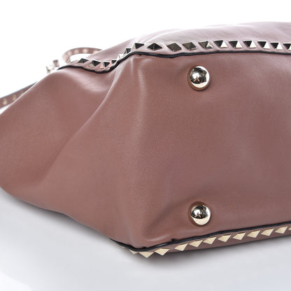 Valentino Garavani Vitello Medium Rockstud Tote Brownish 6 of 16
