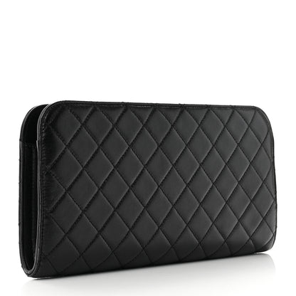 Chanel Lambskin Quilted Coco Midnight Clutch Black 3 of 7