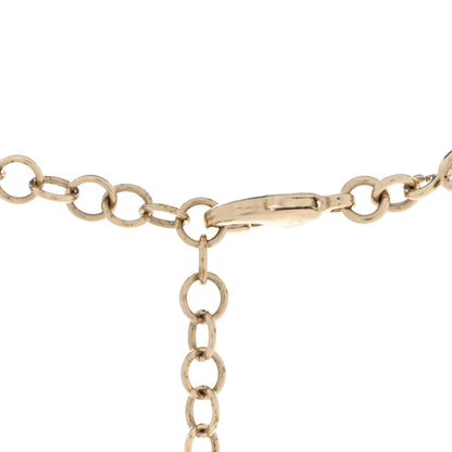 Chanel Crystal CC Chain Short Necklace Gold 5 of 6