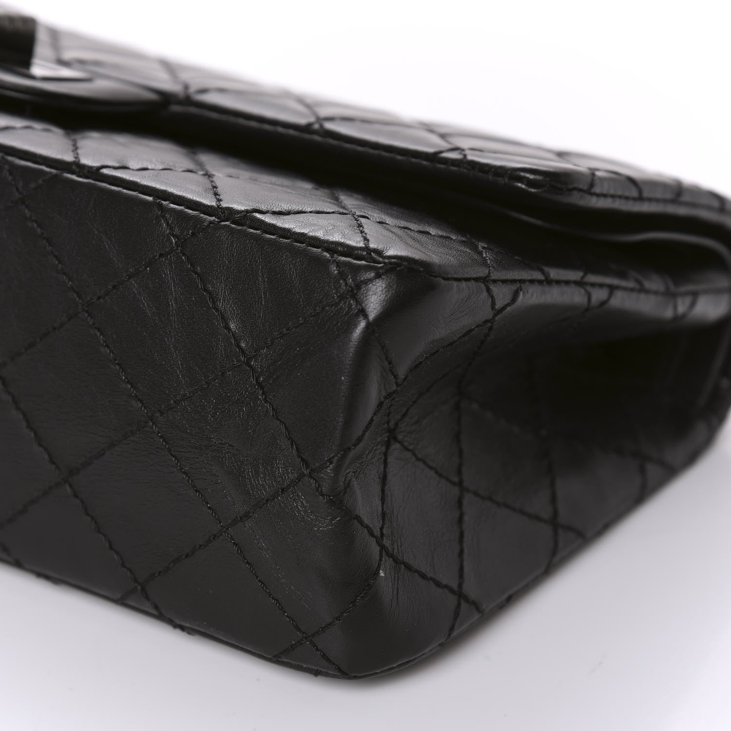 Chanel Aged Calfskin Quilted 2.55 Reissue 225 Flap So Black 7 of 10
