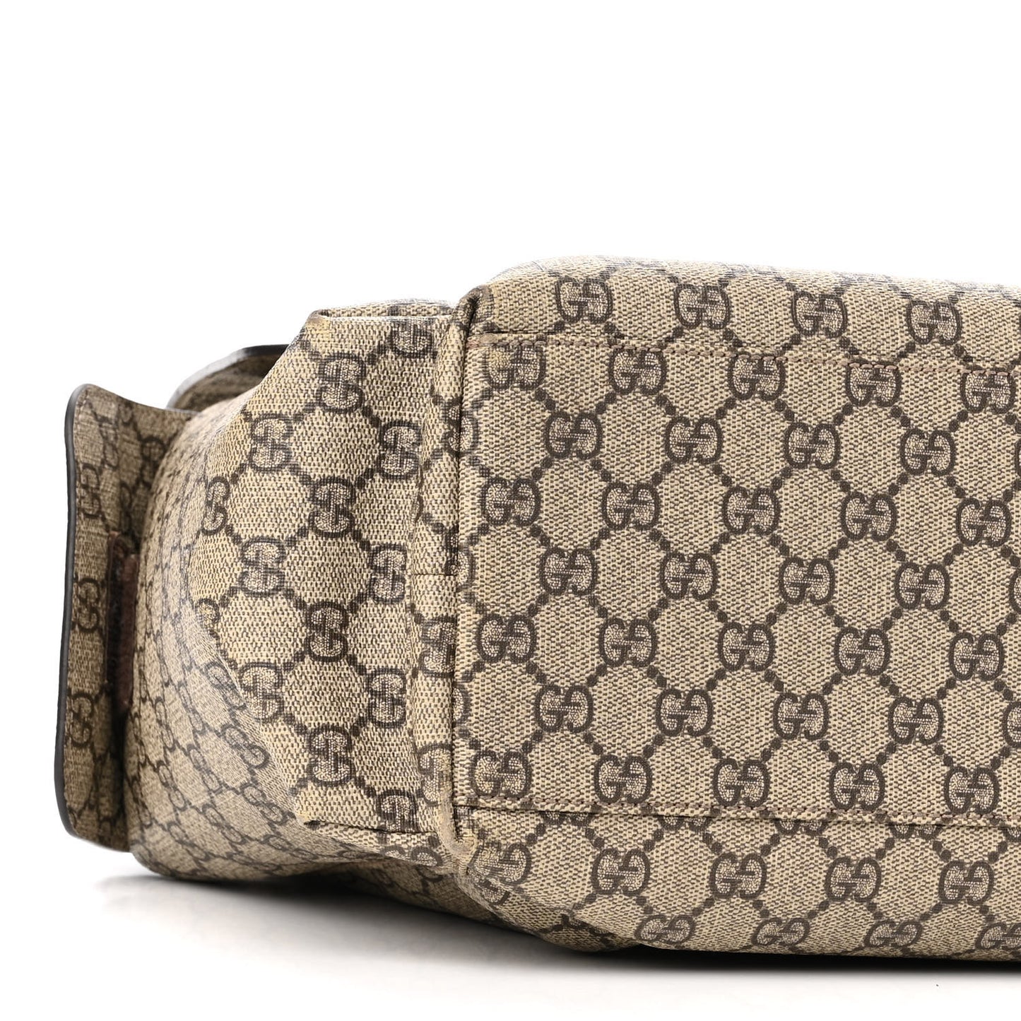 GG Plus Monogram Messenger Diaper Bag Dark Brown