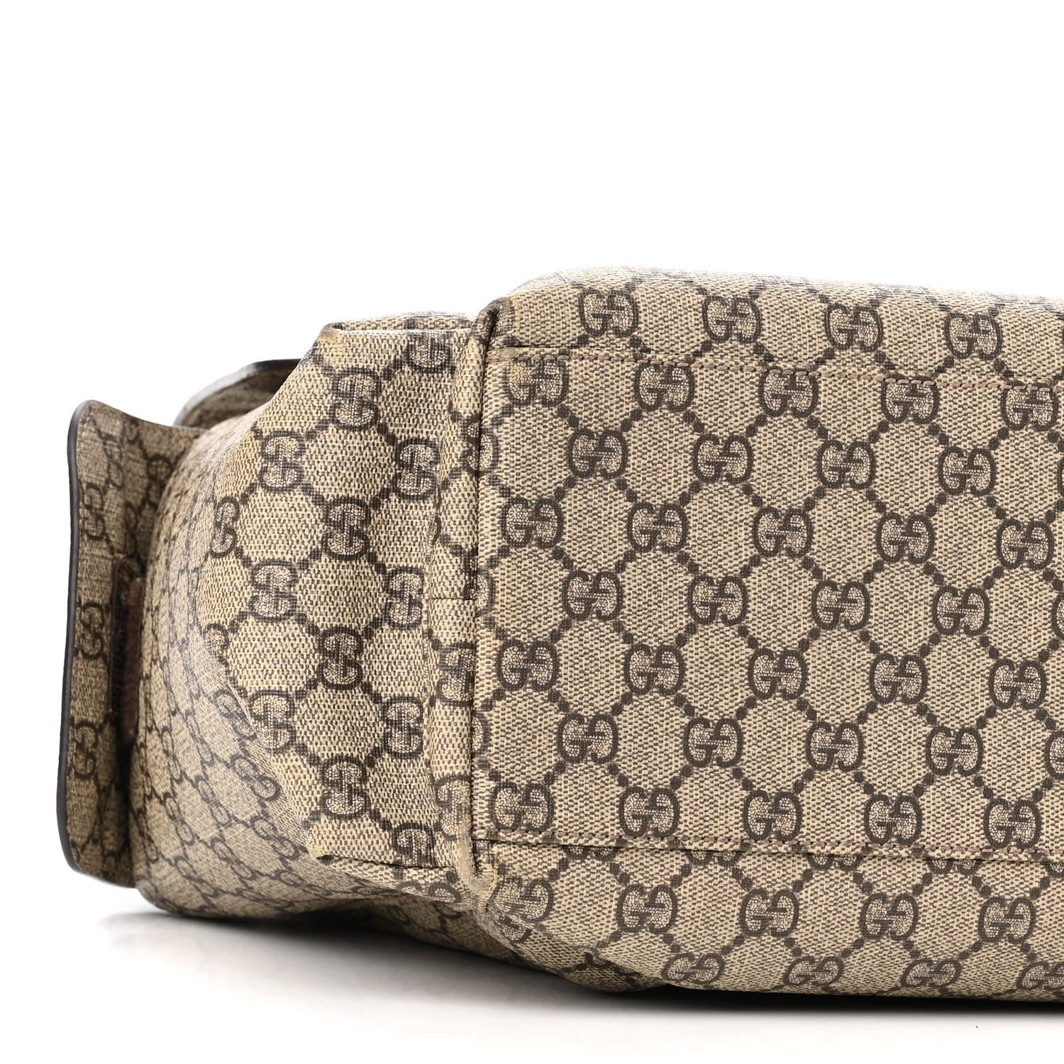 Gucci GG Plus Monogram Messenger Diaper Bag Dark Brown 9 of 11