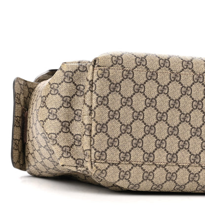 Gucci GG Plus Monogram Messenger Diaper Bag Dark Brown 9 of 11