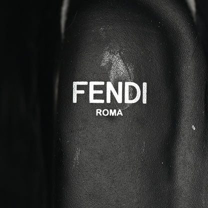 Fendi Vitello Nappa FF Embossed Tall Boots 37 Black 6 of 8