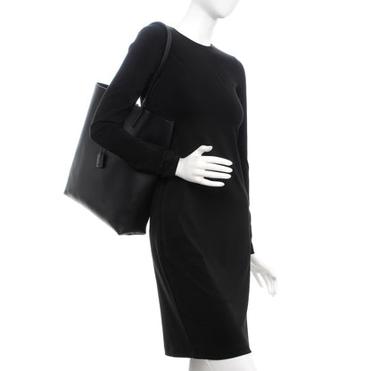 Saint Laurent Calfskin Medium Shopping Tote Black 2 of 7