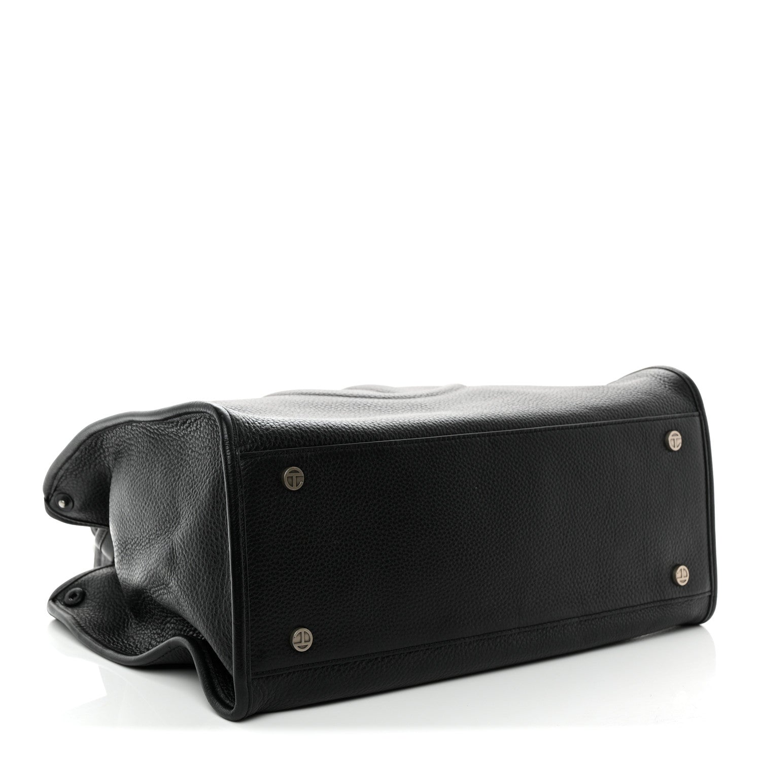 Telfar Pebbled Calfskin Medium Carry Bag Black 4 of 11