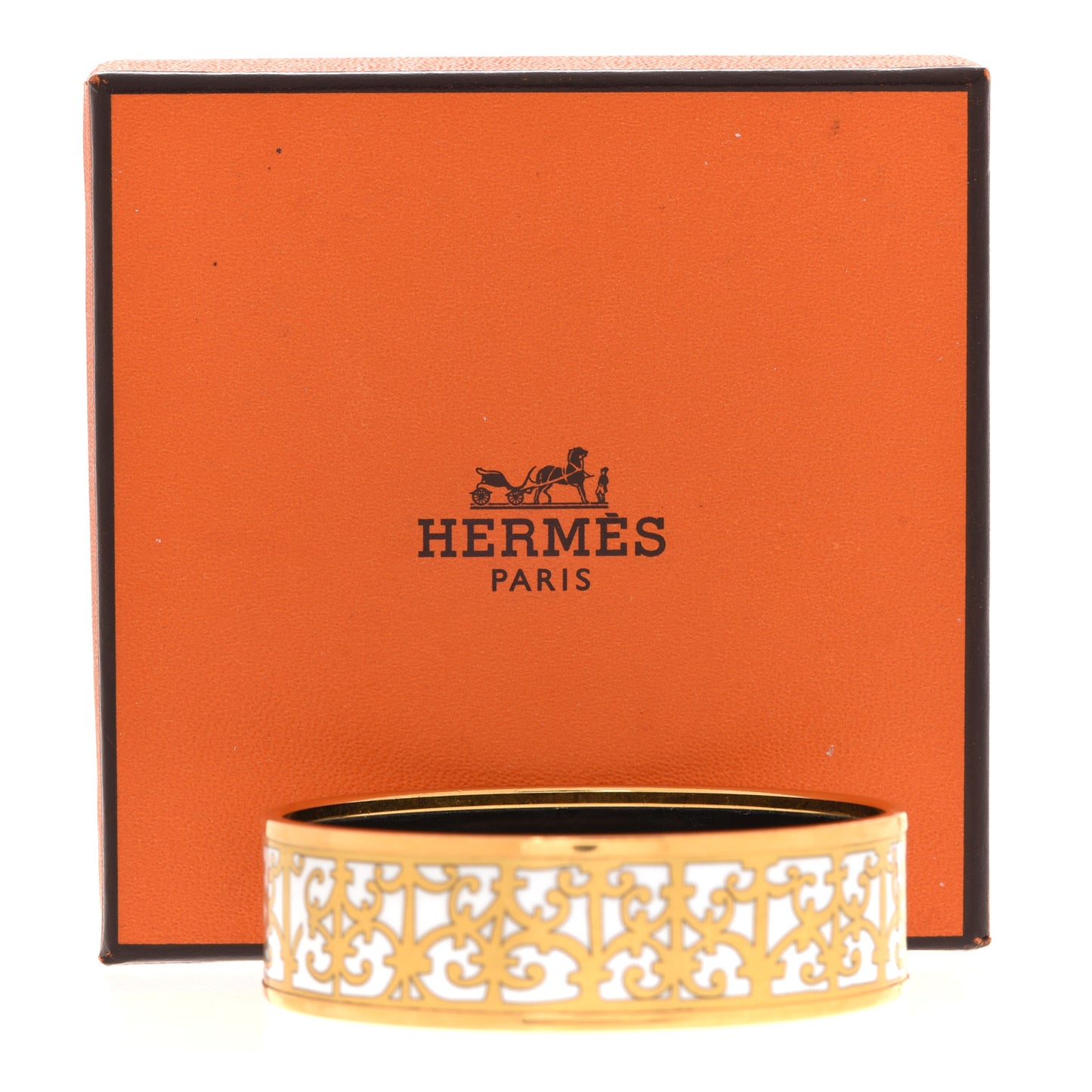 Enamel Printed Wide Balcons du Guadalquivir Bracelet 62 Gold