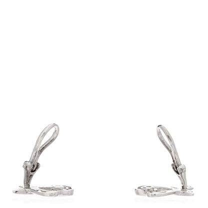 Tiffany Sterling Silver Paloma Picasso Loving Heart Clip On Earrings 3 of 4