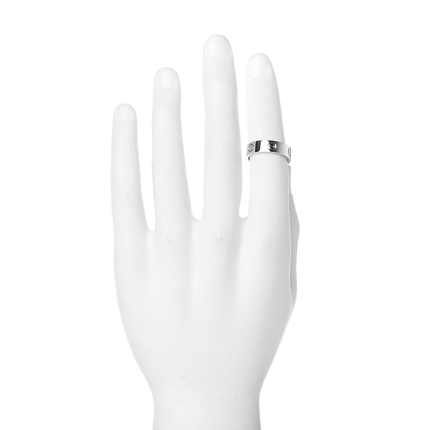 18K White Gold 5.5mm LOVE Ring 59 8.75