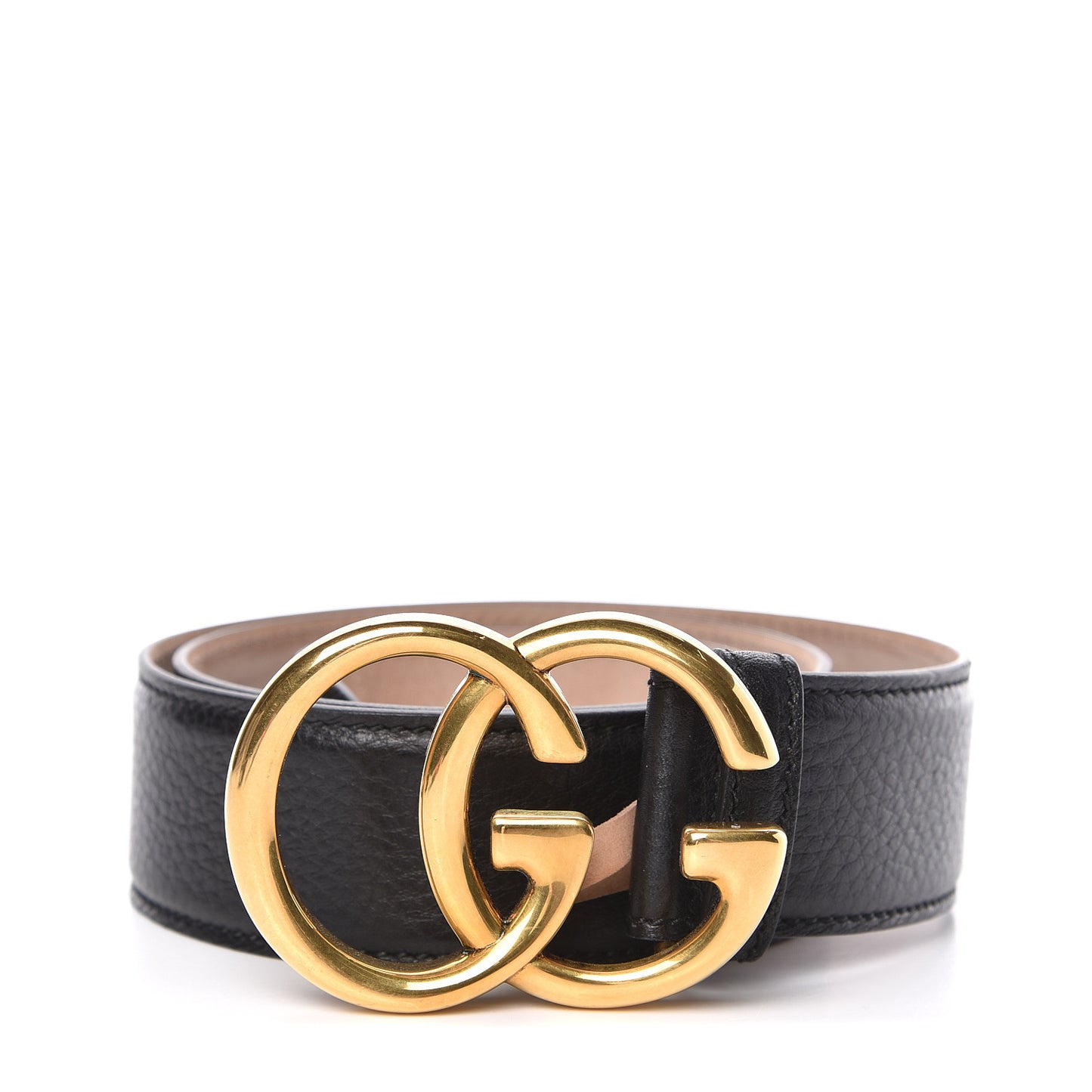 Grained Calfskin Double G 40mm Belt 85 34 Black