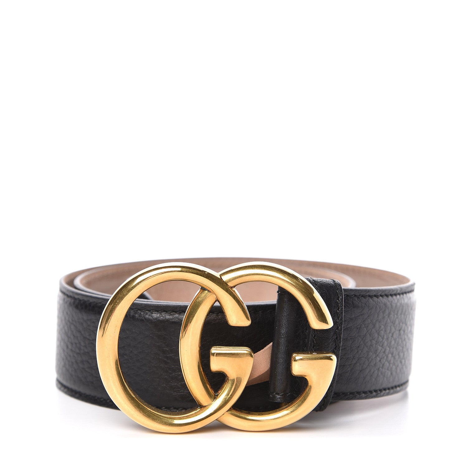 Gucci Grained Calfskin Double G 40mm Belt 85 34 Black 1 of 6
