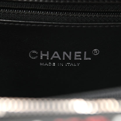 Chanel Tweed Quilted Medium CC Filigree Vanity Case Red 6 of 9