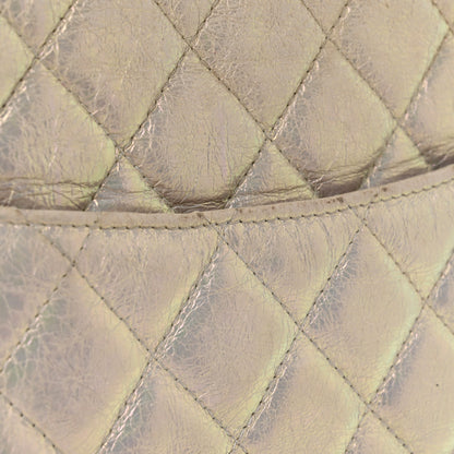 Chanel Iridescent Lambskin Quilted Medium Cosmetic Case Ivory 9 of 13
