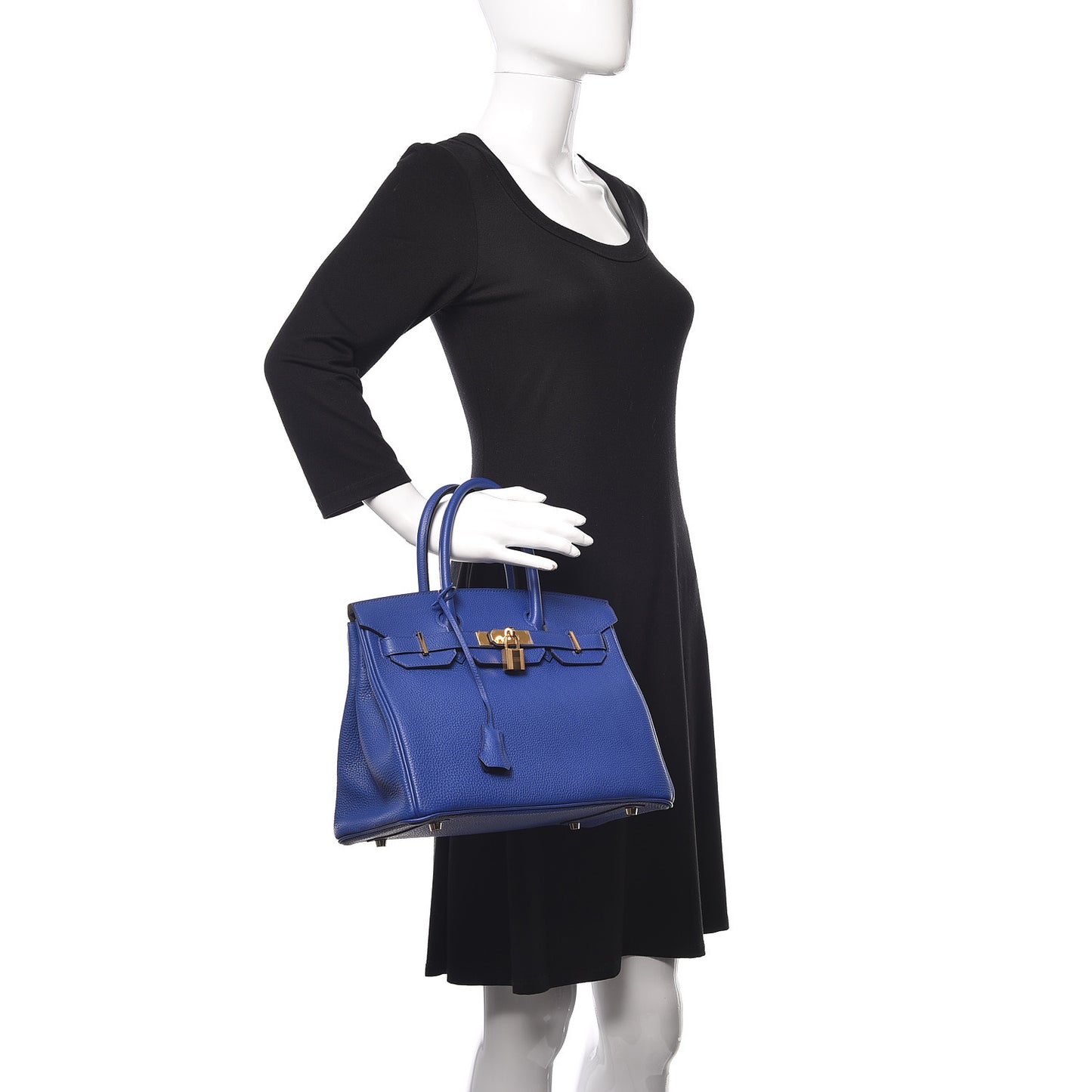 Togo Birkin 30 Bleu Electrique