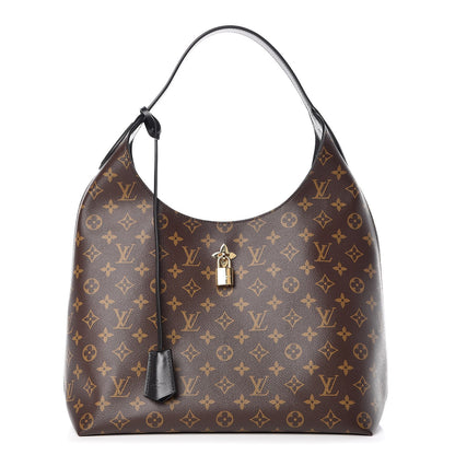 Louis Vuitton Monogram Flower Hobo Black 1 of 8