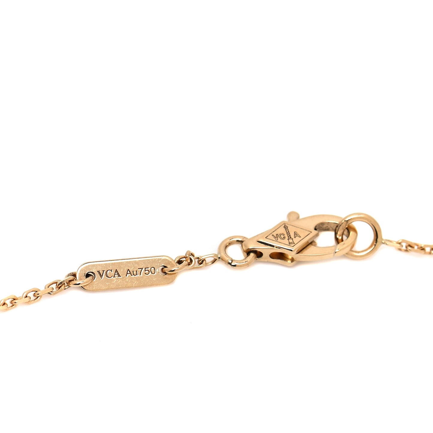 18K Yellow Gold Mother of Pearl Sweet Alhambra Bracelet