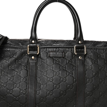 Gucci Guccissima Signature Briefcase Dark Brown 18 of 21