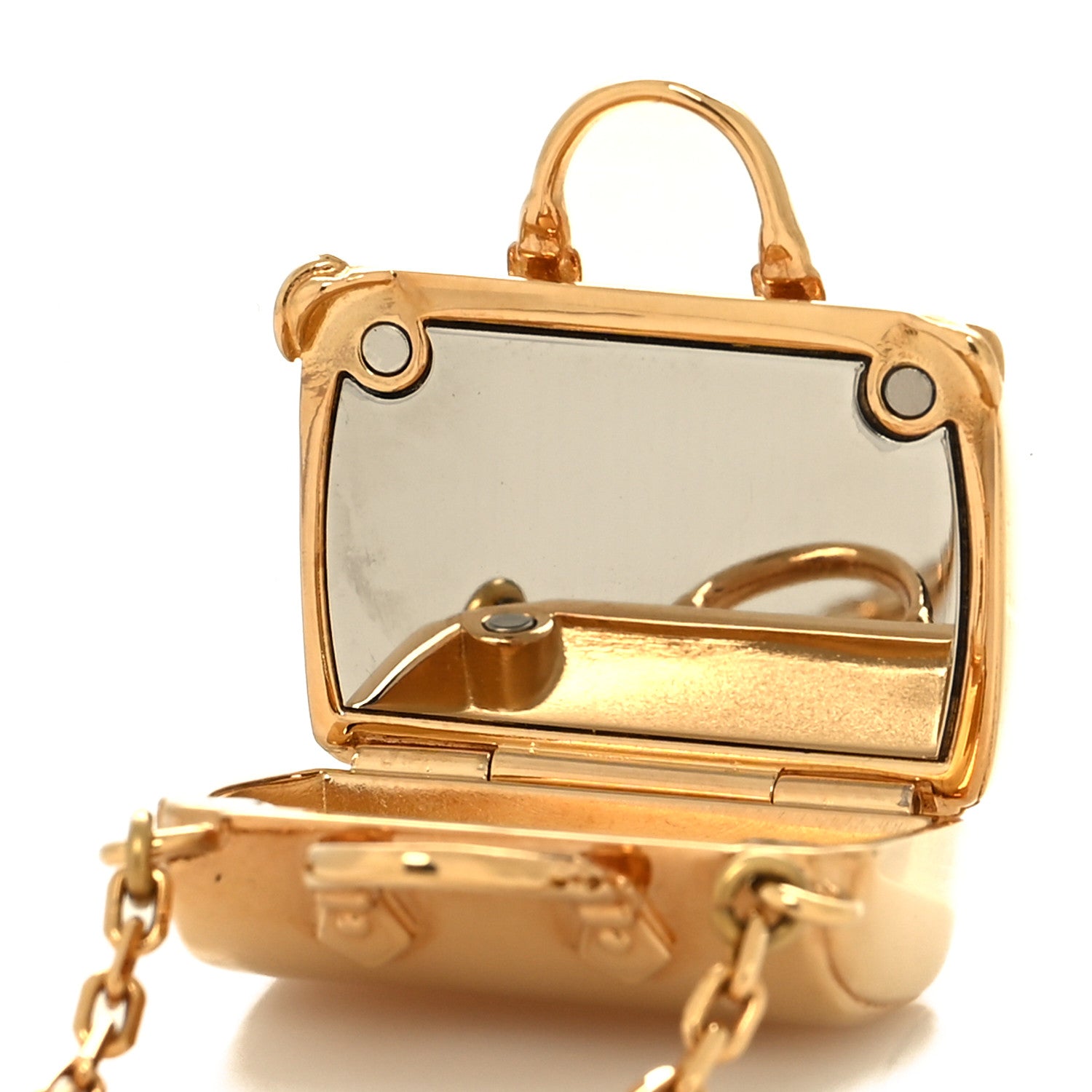 Louis Vuitton Nanogram Speedy Necklace Gold 7 of 7