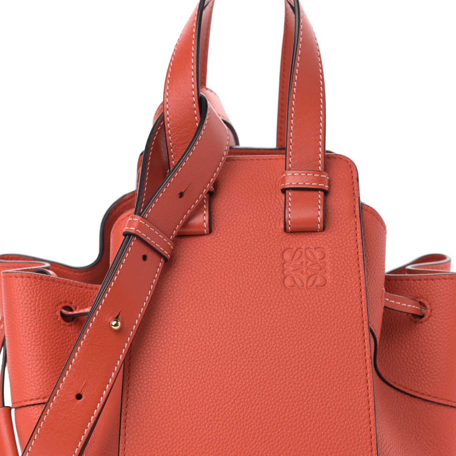 Loewe Calfskin Small Hammock Shoulder Bag Pink Tulip 8 of 10