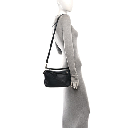 Loewe Calfskin Small Puzzle Bag Black 2 of 9