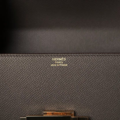 Hermes Epsom Cinhetic Boxy Top Handle Bag Etain 6 of 13