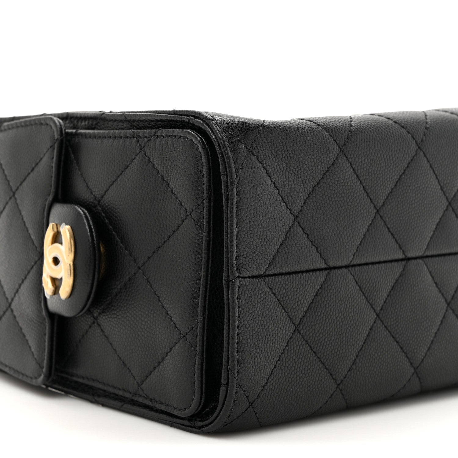 Chanel Caviar Quilted Mini Chanel 25 Handbag Black 10 of 11