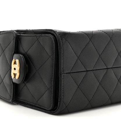 Chanel Caviar Quilted Mini Chanel 25 Handbag Black 10 of 11