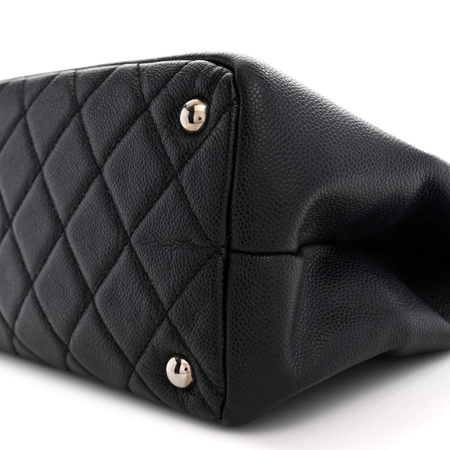 Chanel Caviar Quilted CC Timeless Soft Tote Black 10 of 12