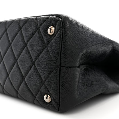 Chanel Caviar Quilted CC Timeless Soft Tote Black 10 of 12