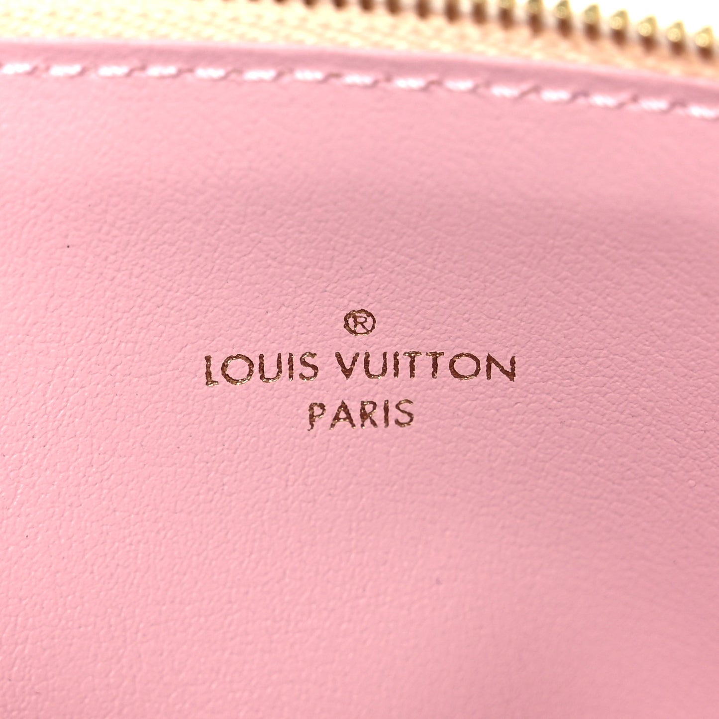 Damier Azur Felicie Chain Wallet Zippered Insert Rose Ballerine