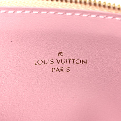 Louis Vuitton Damier Azur Felicie Chain Wallet Zippered Insert Rose Ballerine 6 of 6