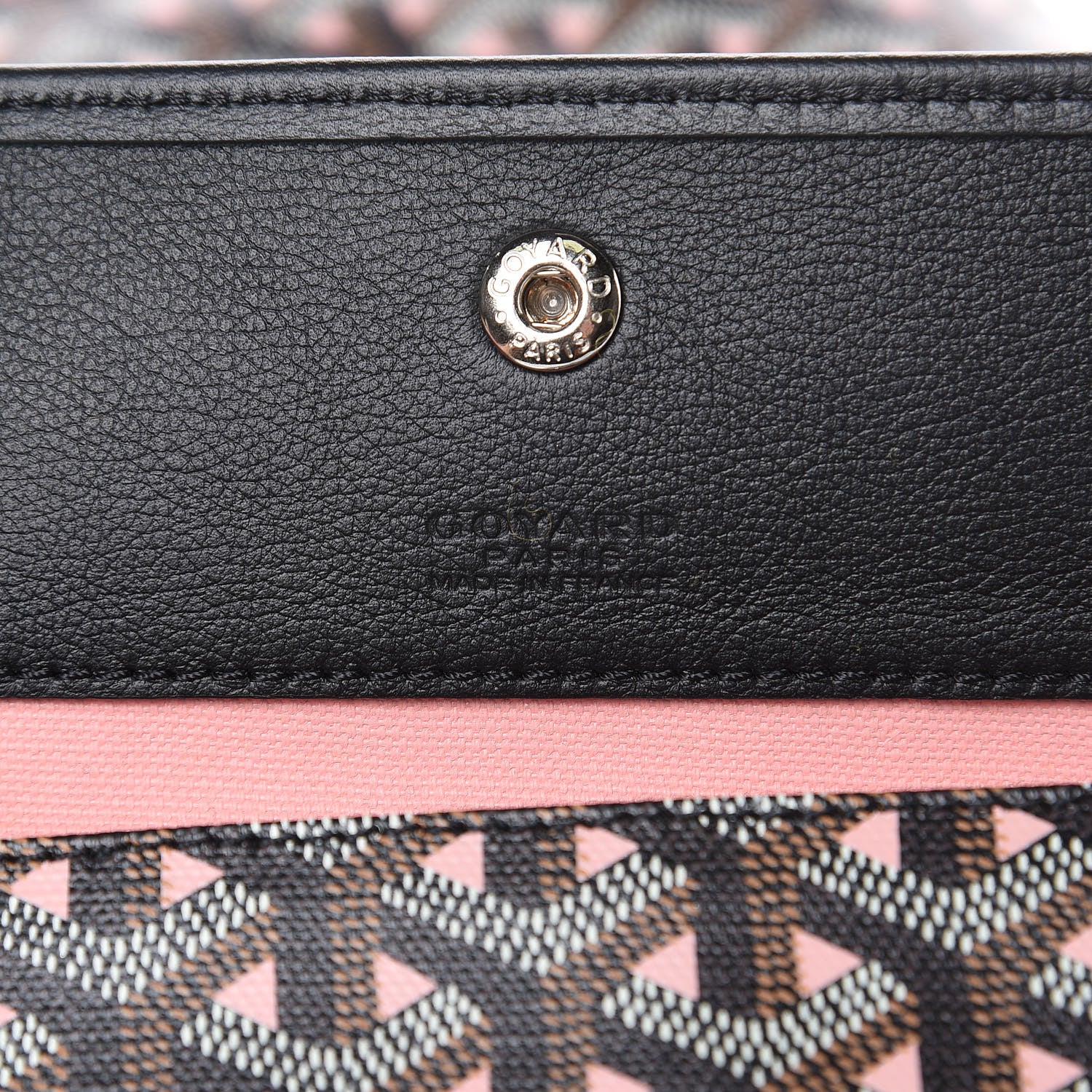 Goyard Goyardine Saint Louis Claire Voie PM Black Rose Pink 6 of 9