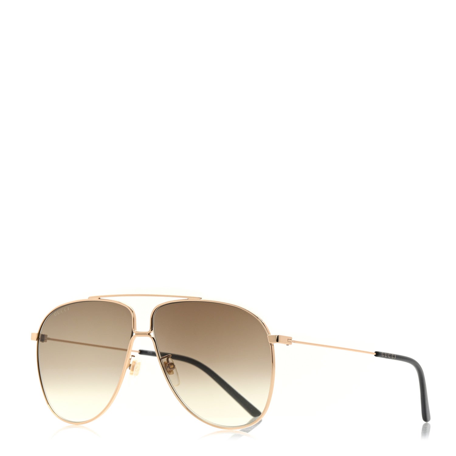 Gucci Aviator Sunglasses GG0440S Gold 1 of 17