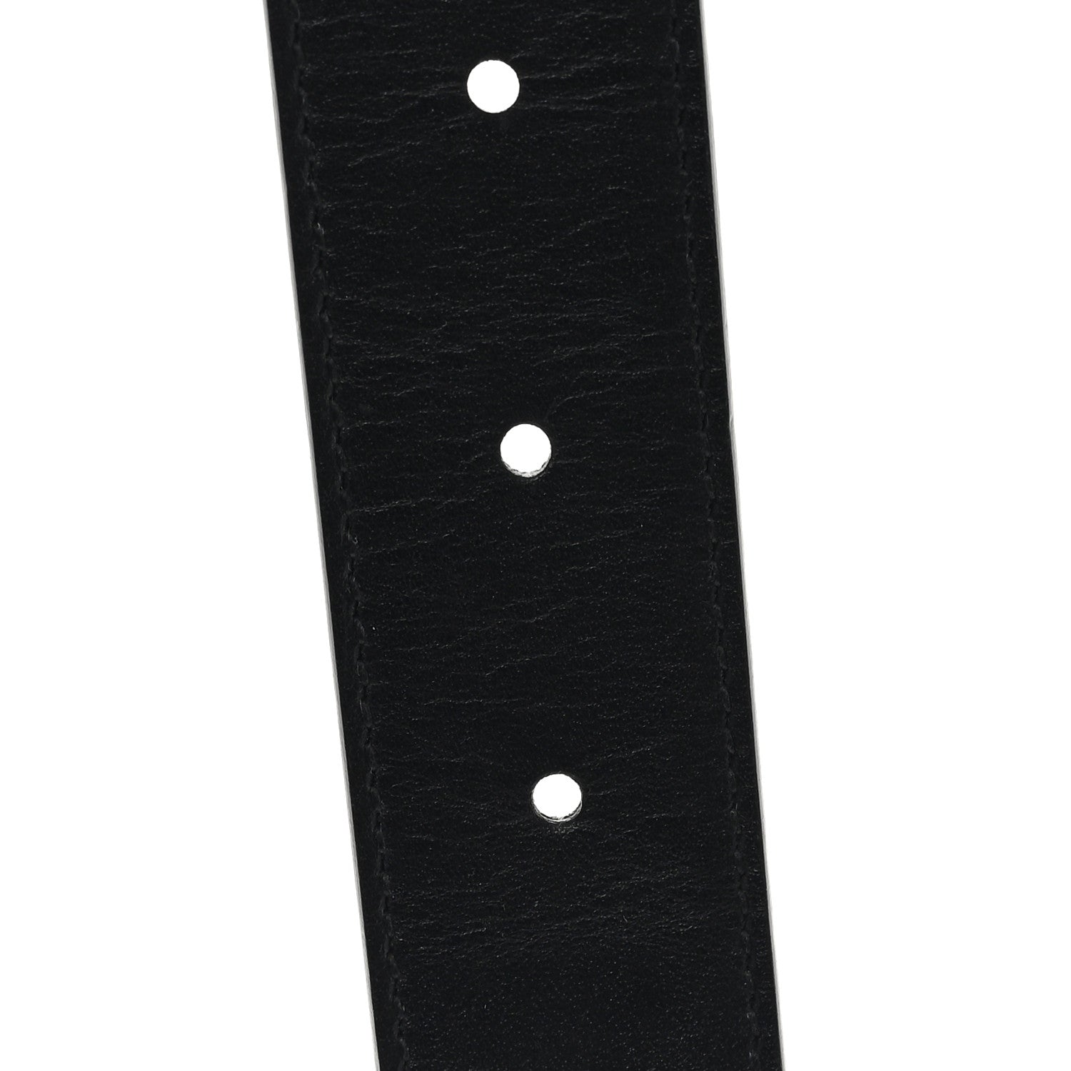 Gucci GG Supreme Monogram Plutone Calfskin Palladium Double G Reversible 30mm Belt 80 32 Beige Ebony Black 4 of 5